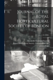 Journal Of The Royal Horticultural Socie