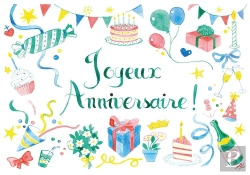 Bertrand.pt - Joyeux Anniversaire : Carte De Voeux