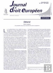 J.T. Droit Europeen 2012/9