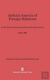 Judicial Aspects Of Foreign Relations