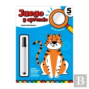 Juego Y Aprendo 5 Aaos - Con Lupa Y Rotulador Borrable
