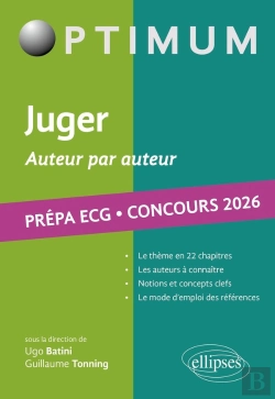 Bertrand.pt - Juger. Auteur Par Auteur : Littérature, Philosophie, Culture Générale ; Prépa Ecg. Concours 2026 (Édition 2026)