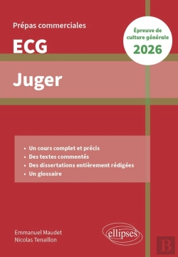 Bertrand.pt - Juger : Epreuve De Culture Générale ; Prépas Commerciales Ecg 2026 (Édition 2026)