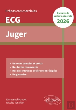 Bertrand.pt - Juger. Epreuve De Culture Générale. Prépas Commerciales Ecg 2026
