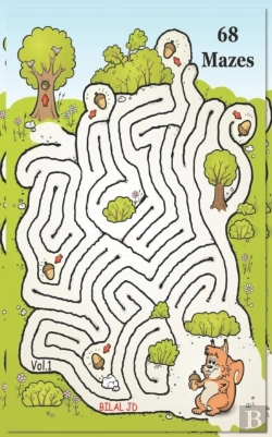 Bertrand.pt - Jumbo Illustrated Mazes Workbook For Kids Ages 8-12 (Travel Size Maze Book)