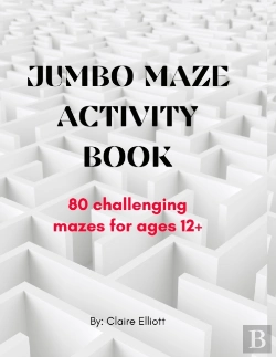 Bertrand.pt - Jumbo Maze Activity Book (80 Challenging Mazes With Solutions)