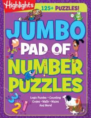 Jumbo Pad Of Number Puzzles
