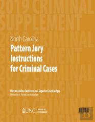 June 2019 Supplement To North Carolina Pattern Jury Instructions For Criminal Cases