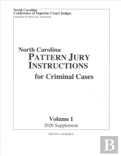 June 2020 Supplement To North Carolina Pattern Jury Instructions For Criminal Cases