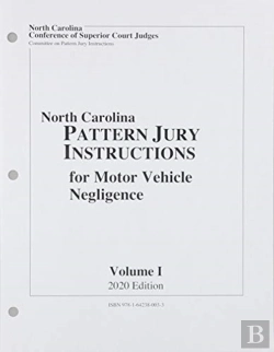 Bertrand.pt - June 2020 Supplement To North Carolina Pattern Jury Instructions For Motor Vehicle Negligence Cases