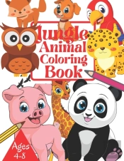 Jungle Animal Coloring Book Ages 4-8