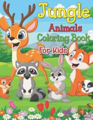 Jungle Animals Coloring Book For Kids