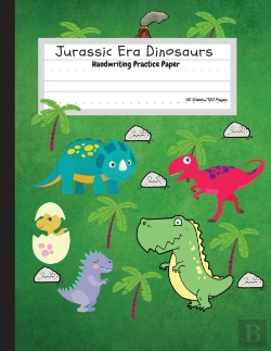 Bertrand.pt - Jurassic Era Dinosaurs - Handwriting Practice Paper