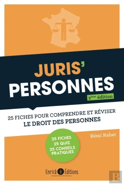 Bertrand.pt - Juris' Personnes : 25 Fiches Pour Comprendre Et Réviser Le Droit Des Personnes (2e Édition)