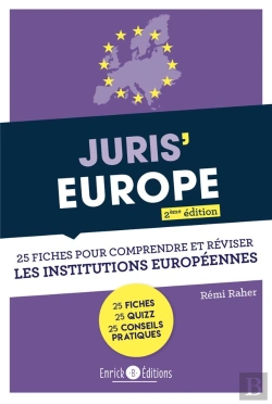 Bertrand.pt - Juris'Europe ; 25 Fiches Pour Réviser Les Institutions Européennes