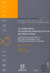 Jurisprudence Du Comité Des Droits De L'Homme Des Nations Unies
