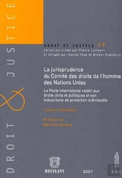 Bertrand.pt - Jurisprudence Du Comité Des Droits De L'Homme Des Nations Unies