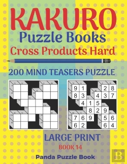 Bertrand.pt - Kakuro Puzzle Book Hard Cross Product - 200 Mind Teasers Puzzle - Large Print - Book 14