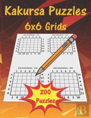 Kakursa Puzzles 6x6 Grids