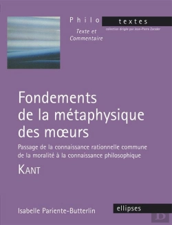Bertrand.pt - Kant, Fondements De La Métaphysique Des Moeurs, Section I