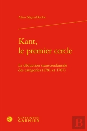 Kant, Le Premier Cercle : La Déduction Transcendantale Des Catégories (1781 Et 1787)
