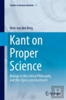 Kant On Proper Science