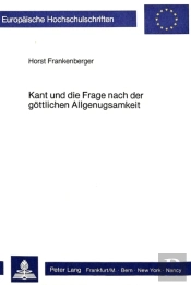 Kant Und Die Frage Nach Der Goettlichen Allgenugsamkeit