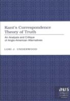 Kant'S Correspondence Theory Of Truth