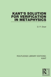 Kant'S Solution For Verification In Metaphysics