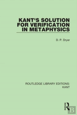 Bertrand.pt - Kant'S Solution For Verification In Metaphysics