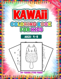 Bertrand.pt - Kawaii Coloring Book For Kids Ages 4-8
