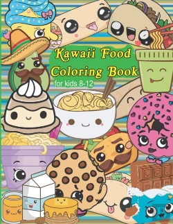 Bertrand.pt - Kawaii Food Coloring Book For Kids 8-12