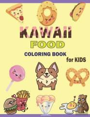 Kawaii Food Coloring Book For Kids