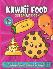 Kawaii Food Coloring Book For Kids