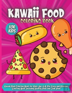 Bertrand.pt - Kawaii Food Coloring Book For Kids