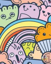Kawaii Girls Coloring Book For Children (8x10 Hardcover Coloring Book / Activity Book)