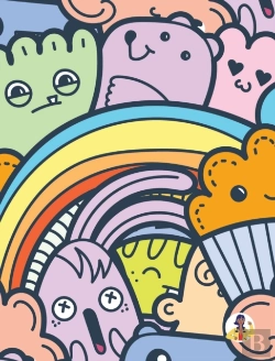Bertrand.pt - Kawaii Girls Coloring Book For Children (8x10 Hardcover Coloring Book / Activity Book)