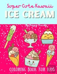 Kawaii Ice Cream Coloring Book