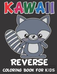 Kawall Reverse Coloring Book For Kids