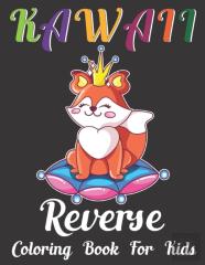Kawall Reverse Coloring Book For Kids