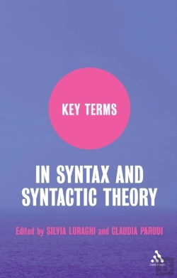 Bertrand.pt - Key Terms In Syntax And Syntactic Theory