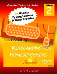 Keyboarding For Homeschoolers - Summer Text