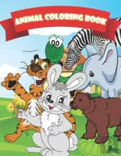 Kids Animal Coloring Book For Kids Aged 3-8