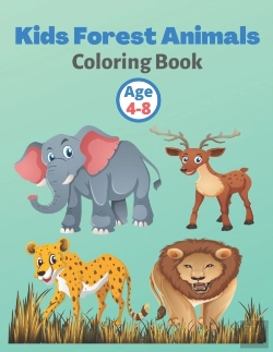Bertrand.pt - Kids Forest Animals Coloring Book Age 4-8