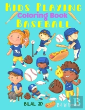 Kids Playing Baseball Coloring Book