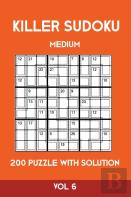 Killer Sudoku Medium 200 Puzzle With Solution Vol 6