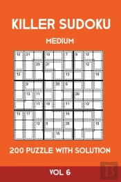 Killer Sudoku Medium 200 Puzzle With Solution Vol 6