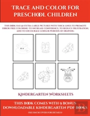 Kindergarten Worksheets (Trace And Color For Preschool Children)