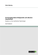 Kirchengebundene Religiositat Und Sakulare Gesellschaft