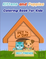 Kittens And Puppies Coloring Book For Kids